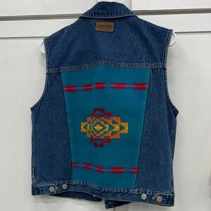 Pendleton Blue Denim Vest